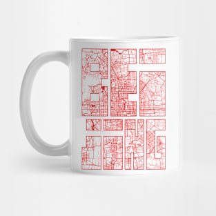 Beijing, China City Map Typography - Oriental Mug